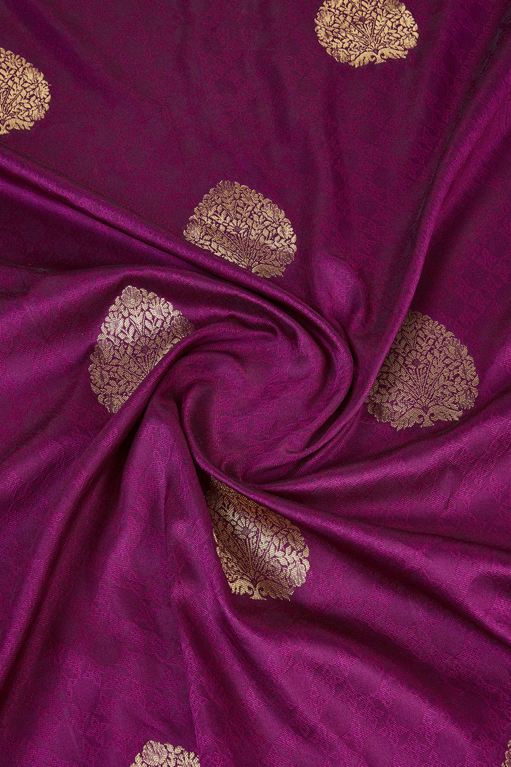 Wine Banarasi Saree with border detail