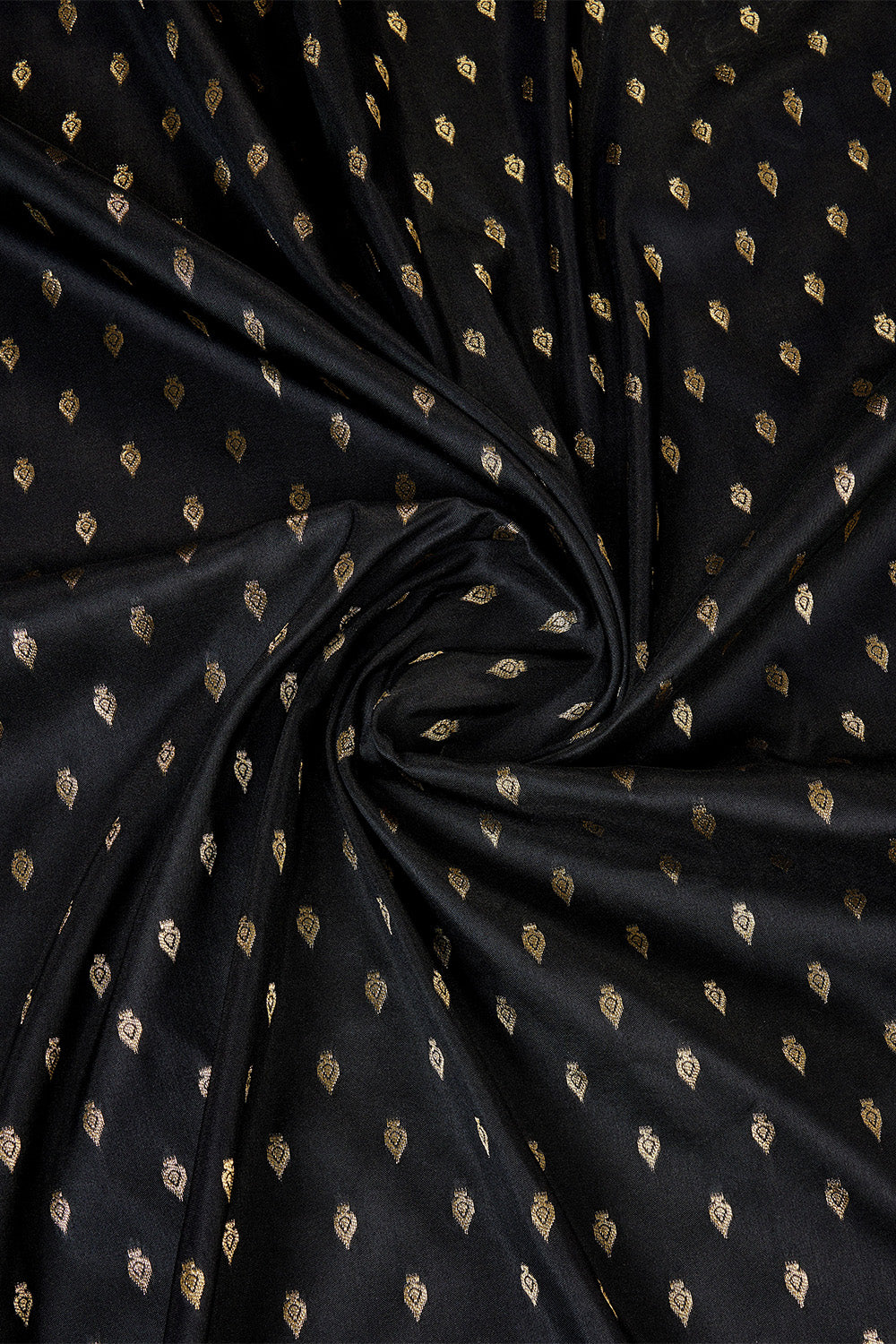 Black Banarasi Saree with Golden motifs