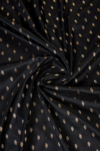 Black Banarasi Saree with Golden motifs